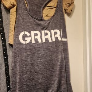 Grrrl Women's Gray Tank Top